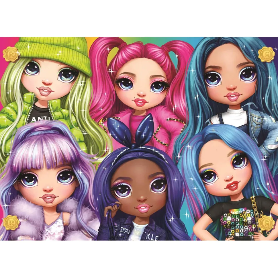 Puzzle 104 pièces : Brilliant : Rainbow High - Clementoni