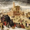 Puzzle 1000 pièces - Brueghel : L'hiver - DToys