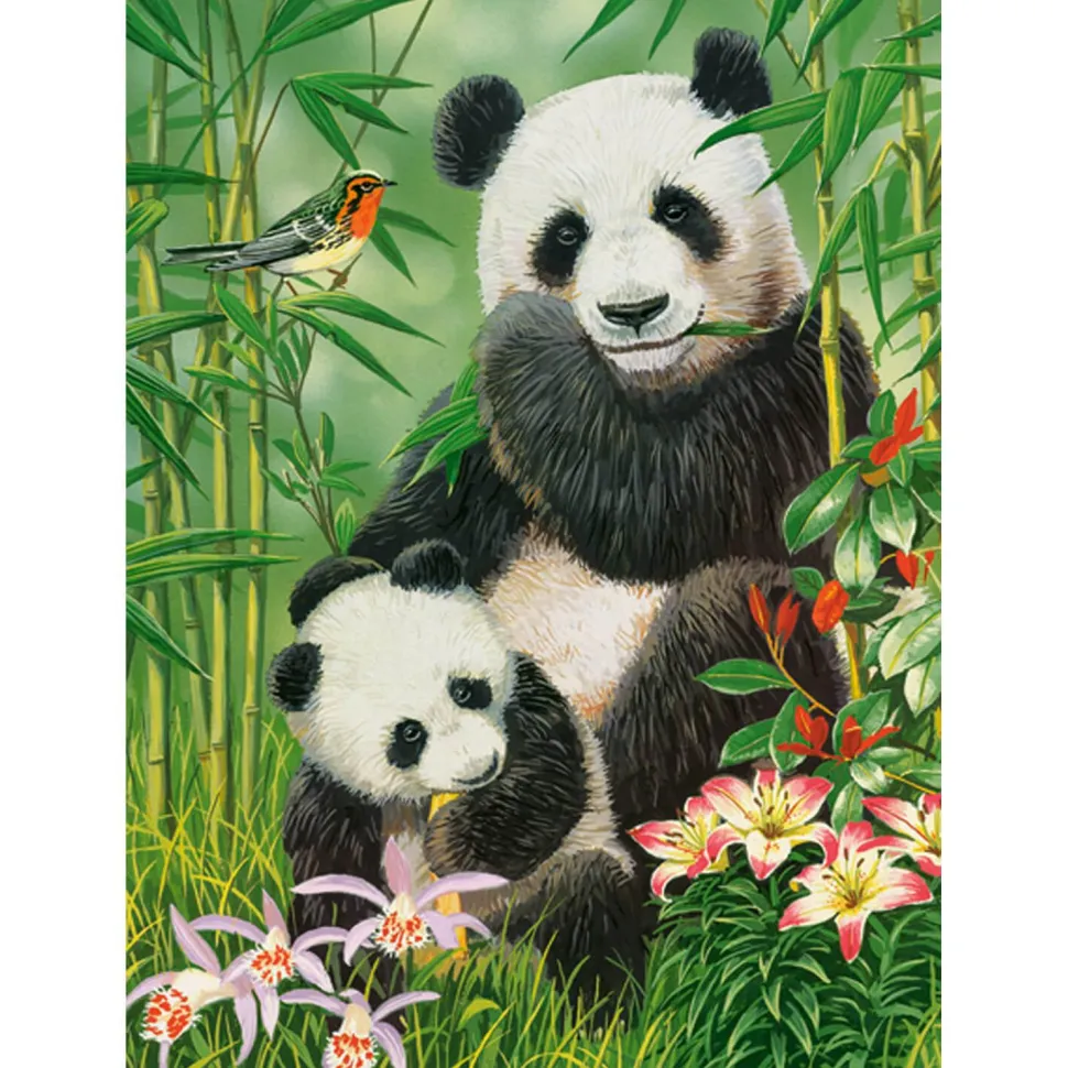 Puzzle 300 pièces : Brunch de Panda - Castorland