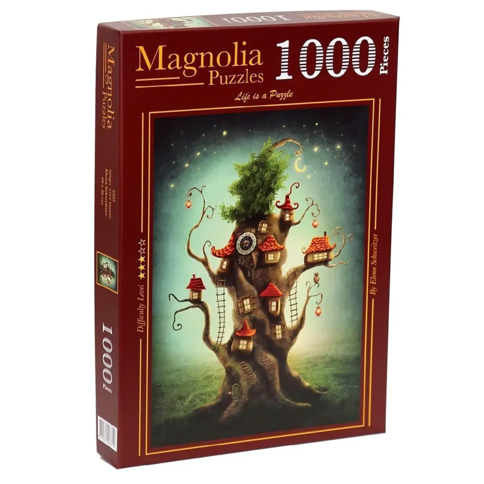 Puzzle 1000 pièces : Cabane dans l'arbre magique - Magnolia