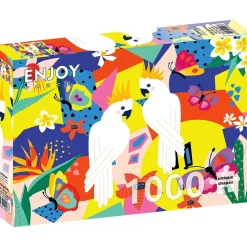 Puzzle 1000 pièces : Cacatoès - EnjoyPuzzle
