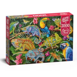 Puzzle 2000 pièces : Caméléons étonnants - CherryPazzi