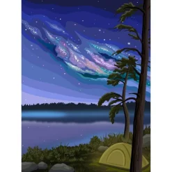 Puzzle 1000 pièces : Camping du Nord - Villager Puzzles