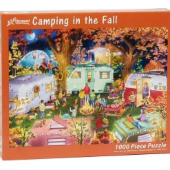 Puzzle 1000 pièces : Camping en automne - Vermont Christmas Company