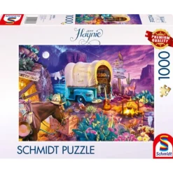 Puzzle 1000 pièces : Camping romantique au Far West - Schmidt
