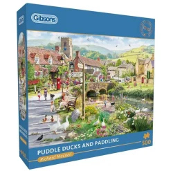 Puzzle 500 pièces : Canards et pataugeoire - Gibsons