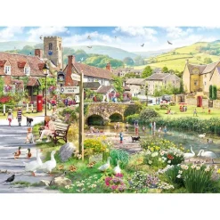 Puzzle 1000 pièces : Canards et pataugeoire - Gibsons