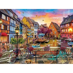 Puzzle 550 pièces : Carnet de voyage - Colmar à vélo - Master Pieces
