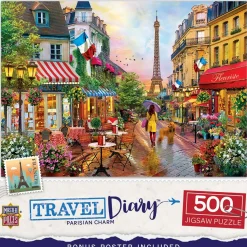 Puzzle 550 pièces : Carnet de voyage - Charme parisien - Master Pieces