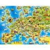 Puzzle 100 pièces : Carte de l'Europe - Castorland