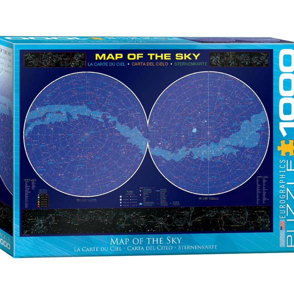 Puzzle 1000 pièces : Carte du ciel - Eurographics