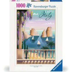 Puzzle 1000 pièces - Carte postale de Capri - Ravensburger
