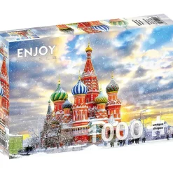 Puzzle 1000 Pièces : Cathédrale Saint-Basile - Moscou - EnjoyPuzzle