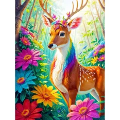 Puzzle 1000 Pièces : Cerf Magique - EnjoyPuzzle