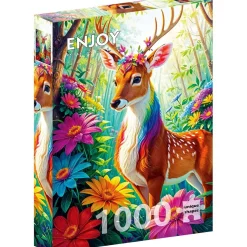 Puzzle 1000 Pièces : Cerf Magique - EnjoyPuzzle