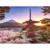Puzzle 1000 pièces : Cerisiers en fleurs du Mont Fuji - Ravensburger