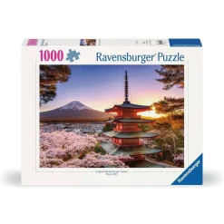 Puzzle 1000 pièces : Cerisiers en fleurs du Mont Fuji - Ravensburger