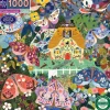 Puzzle 1000 pièces : Chalet au crépuscule - Eeboo