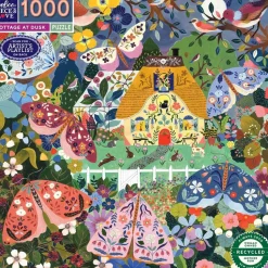 Puzzle 1000 pièces : Chalet au crépuscule - Eeboo