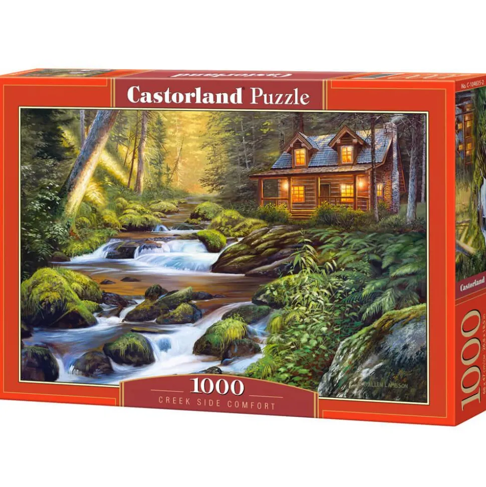 Puzzle 1000 pièces : Chalet confortable au bord du ruisseau - Castorland