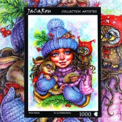 Puzzle 1000 pièces : Chaleur d'hiver - JaCaRou