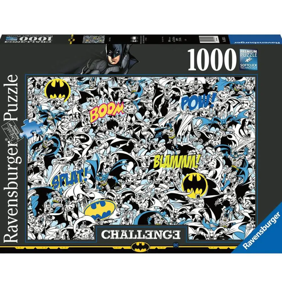 Puzzle 1000 pièces : Challenge Puzzle : Batman - Ravensburger
