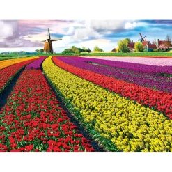 Puzzle 1000 pièces : Champ de tulipes - Eurographics