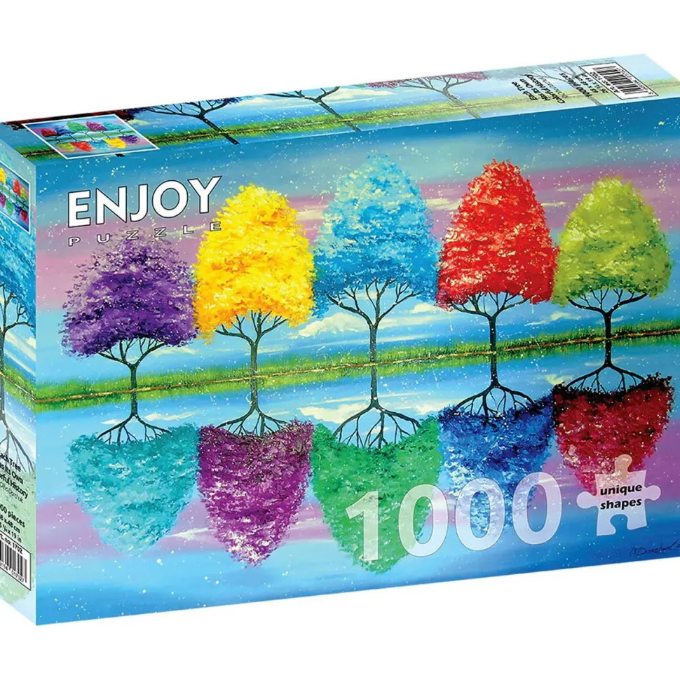 Puzzle 1000 Pièces : Chaque arbre a sa Propre histoire colorée - EnjoyPuzzle