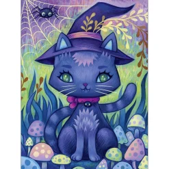 Puzzle 1000 pièces : Chat Sorcière Rêveur - Heye