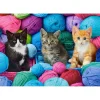 Puzzle 1000 pièces : Chatons dans le magasin de laine - Castorland