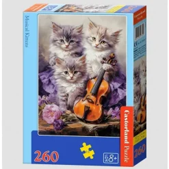 Puzzle 260 pièces : Chatons musicaux - Castorland