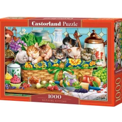 Puzzle 1000 pièces : Chatons qui font la sieste - Castorland