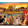 Puzzle 1000 pièces : Chats au bord du quai - Vermont Christmas Company