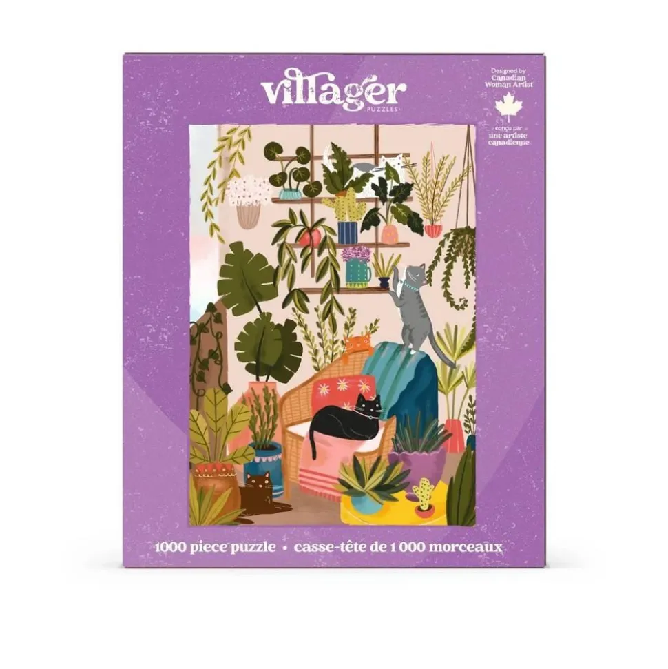 Puzzle 1000 pièces : Chats de Balcon - Villager Puzzles