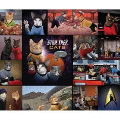 Puzzle 1000 pièces : Chats, Star Trek - Galison