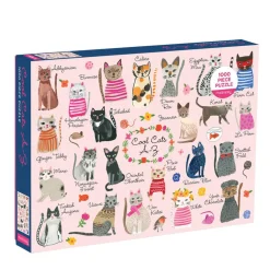 Puzzle 1000 pièces : Chats sympas A-Z - Galison