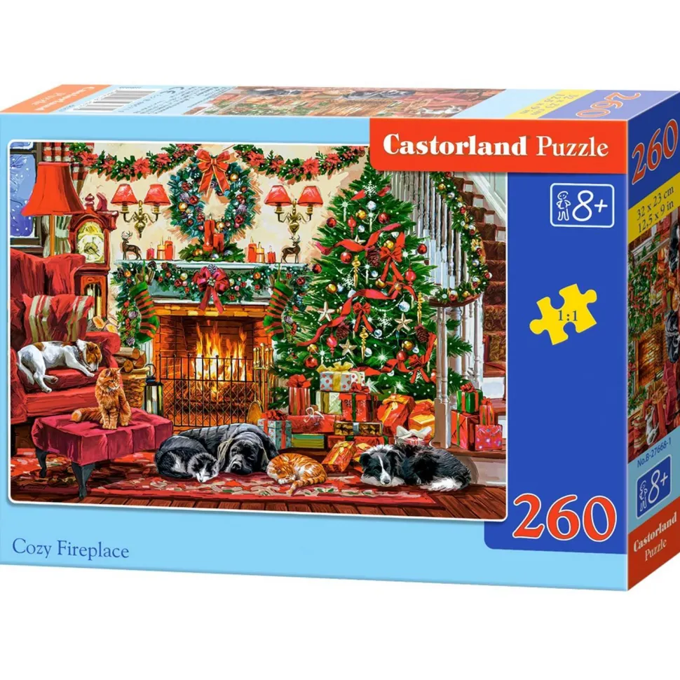 Puzzle 260 pièces : Cheminée cosy - Castorland