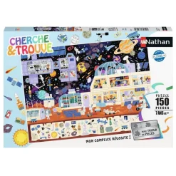 Puzzle 150 pièces : Cherche et trouve : dans l'espace - Nathan