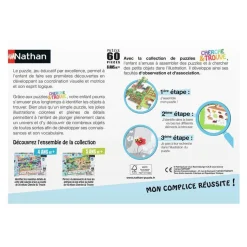 Puzzle 60 pièces : Cherche et trouve : Au jardin - Nathan