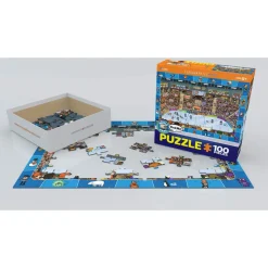 Puzzle 100 pièces : Cherche et trouve : Hockey sur glace - Eurographics