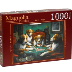 Puzzle 1000 pièces : Chiens jouant au poker - Magnolia