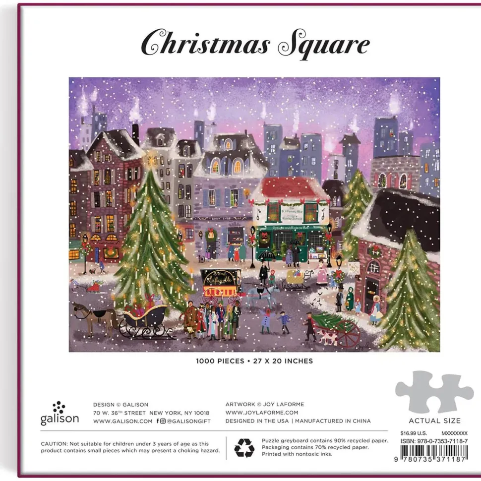 Puzzle 1000 pièces : Christmas Square - Galison