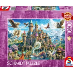 Puzzle 1000 pièces : Château magique au royaume des contes - Schmidt