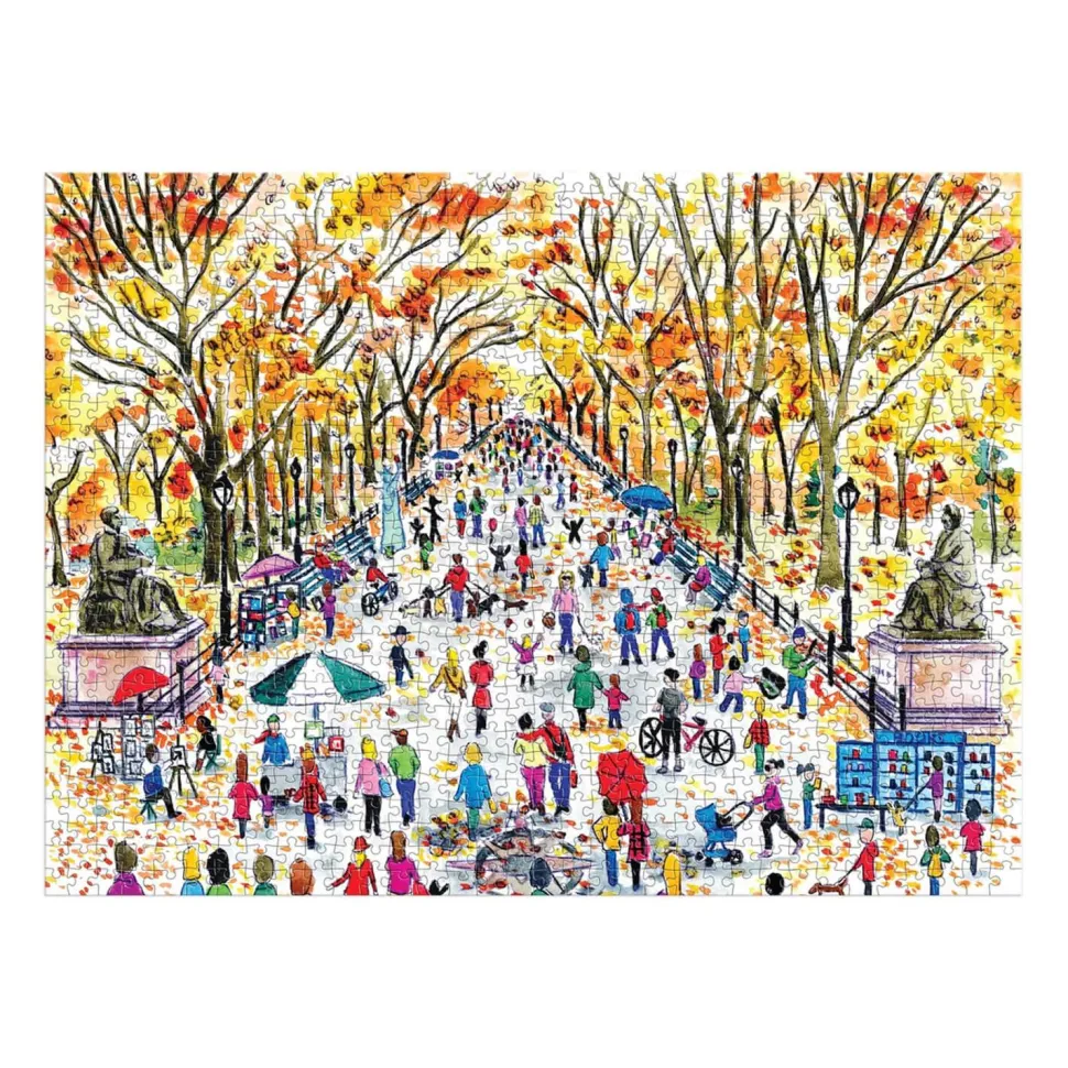 Puzzle 1000 pièces : Chute à Central Park, Michael Storrings - Galison