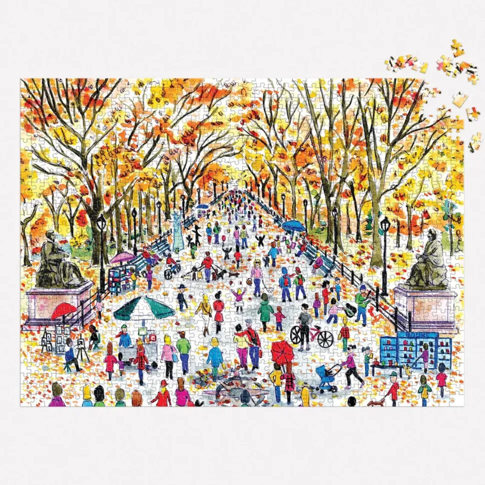 Puzzle 1000 pièces : Chute à Central Park, Michael Storrings - Galison