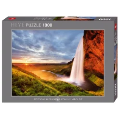 Puzzle 1000 pièces : Chute d'eau de Seljalandsfoss, Islande - Heye