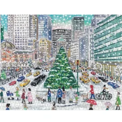 Puzzle 1000 pièces : Chutes de neige sur Park Avenue, Michael Storrings - Galison