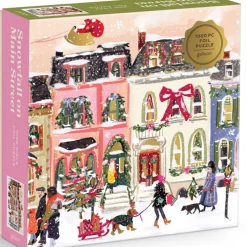 Puzzle 1000 pièces : Chutes de neige sur Main Street - Galison