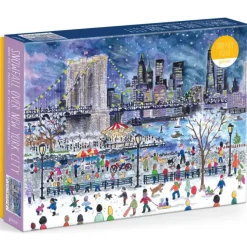 Puzzle 1000 pièces : Chutes de neige sur New York - Galison