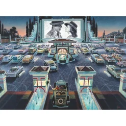 Puzzle 1000 pièces : Cinéma en plein air - Art Puzzle